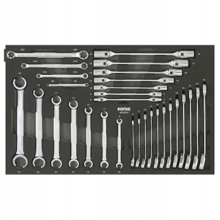 Vložka do vozíkov na náradie - Vložte vložku set 30 ks e-torx 570x370mm syn