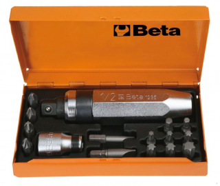 Vrtačka - Nárazový skrutkovač s príslušenstvom 16ks beta 1295/c14