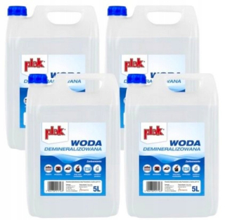 Demineralizovaný voda 4x5L destilovaný plagát
