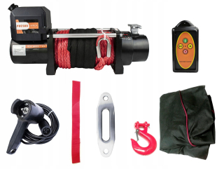 Naviják na offroad - Nosič káblov syntetického kábla 5T 12000