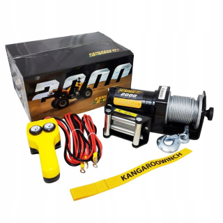 Naviják na offroad - Kangaroowinch 2000 libier elektrický navijak 12V