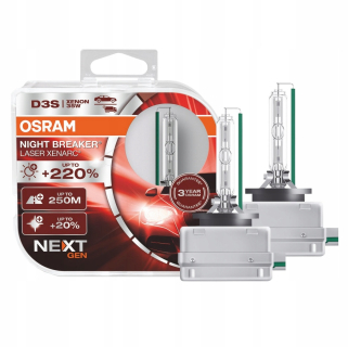 Žiarovky - Xenon D3S Osram Night Breaker laser +220%