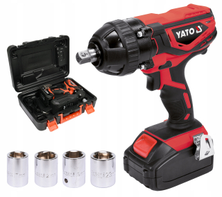 Rázový uťahovák - Yato Battery zdvihový kľúč 18V 1/2 2,0AH