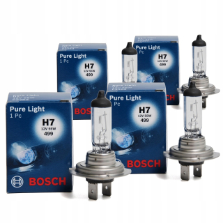 Žiarovky - H7 Bosch Pure Light 12V 55W * 4 ks