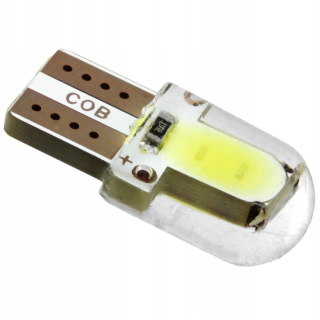 Žiarovky - LED žiarovka COB 4 Chip W5W T10 Parkovisko 6000K
