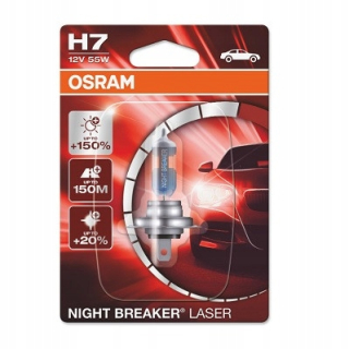 Žiarovky - Žiarovka Osram H7 Night Breaker laser +150% pľuzgier