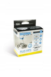 Žiarovky - Žiarovka plus 120% H4 12V 60/55 W P43T 5455 02675