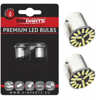 Žiarovky - Žiarovky BA15S LED R5W R10W P21W Biele einparts 12V
