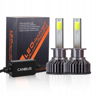 Žiarovky - H1 Mini LED žiarovky 18000LM 6000K CANBUS 100W