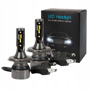 Žiarovky - H4 LED žiarovky sada 12/24 V Strong plus 200% biele