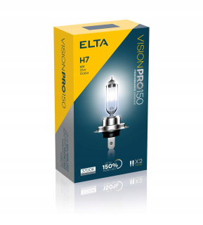 Žiarovky - Žiarovky H7 12V 55W PX26D ELTA Vision Pro +150%2 ks