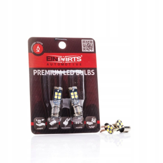 Žiarovky - LED žiarovky H6W BAX9S 12 SMD Premium Canbus Diodes