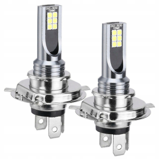 Žiarovky - LED žiarovky H4 silná žiarovka 6500K 2 ks