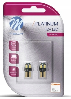 Žiarovky - LED žiarovky w5w mtech osram 4xsmd t10 biely canbus