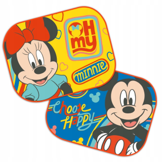 Rolety do auta - Bočné záclony 2 ks 44*35 cm Minnie & Mickey