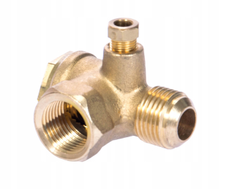 Ventil - Skontrolujte ventil 1/2W x 1/2z x 1/8 W pravý kompresor