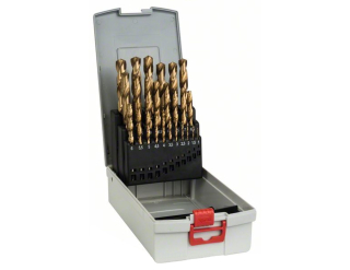 Vrtak, vrtáky - Sada 25 HSS-TIN vŕtačiek pre kov Bosch Cassette