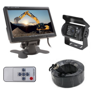 Cúvacie kamery - Obráťte sadu monitora 7 "kábla s fotoaparátom 15 m