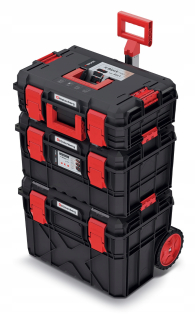 Box, skrinka na náradie - Kistenberg X Block Pro Black and Red Toolboxy 3 kusy