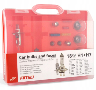 Žiarovky - Sada žiaroviek automobilov 12 V H1 + H7 18 prvkov