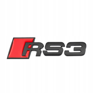 Logo Emplapse Logo Audi RS3 Black Mat