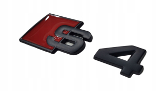 Logo Emplapse Logo Audi S4 A4 Black Mat