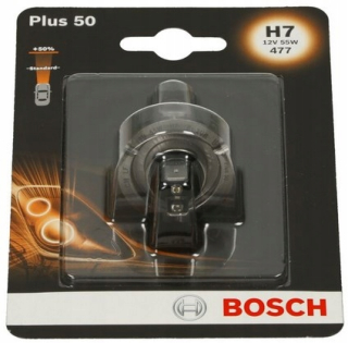 Žiarovky - Bosch H7 plus 50 žiaroviek