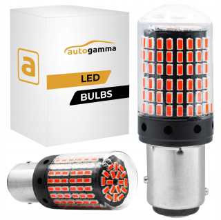 Žiarovky - Žiarovka P21/5W 1157 Bay15D LED 144 SMD RED
