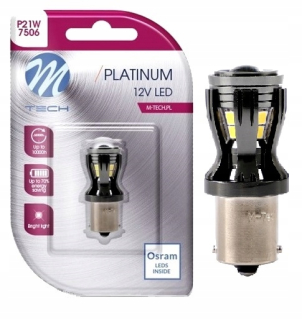 Žiarovky - Žiarovka P21W OSRAM LED 14x2835 SMD WHITE CANBUS