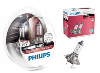 Žiarovky - Philips H7 55W Vision Plus +60 Light Light