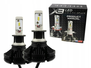 Žiarovky - Žiarovky 2 ks LED H3 x3 ZES 50 W 12000 lm lumuleds