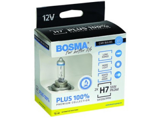 Žiarovky - Bosma H7 55 W žiarovky plus 100% svetlo 2 kusy