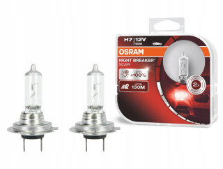 Žiarovky - H7 Osram 12V Night Breaker striebro +100% žiarovky
