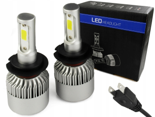 Žiarovky - LED žiarovky H7 S2 72W COB Strong set 16000 lm