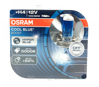 Žiarovky - Žiarovky osram cool modrá posilňovač H4 62193CBB-HCB