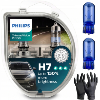 Žiarovky - Philips H7 X-Treme Vision Pro +150% bezplatné žiarovky