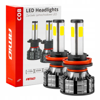Žiarovky - H8/H9/H11 LED COB 12/24V AMIO AUTOM