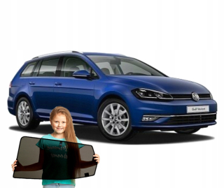 Slnečná clona do auta - Závesy na záclony na VW Golf 7 VII Kombi Magnety