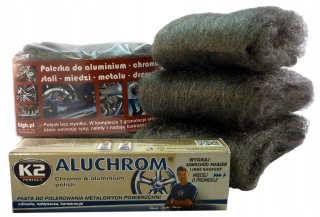 Kovová leštiaca súprava + K2 Aluchrom Paste