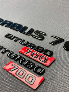 BRABUS BUTURBO 700 G700 G GLASS EMBLEMS Set