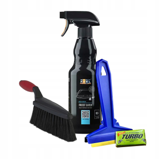 Škrabka, metlička na auto - Zimná súprava ADBL DeFRoster+Vikan+Murska Brush