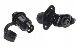 Zásuvka pre prívesný vozík - Elektrický konektor 3-pin 12/24V 20A vidlica + zásuvka