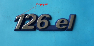 Podpíšte nálepku Emblmat 126 EL NOVINKA, ale s defektom
