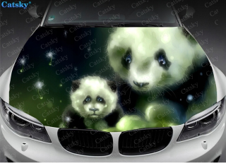 Zvieratá s nálepkami na masku na panda