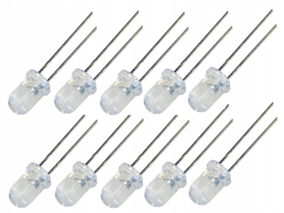 Žiarovky - LED 3 mm LED reálne 12 V farby 10 ks