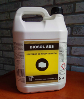 5L prípravok na umývanie motora Biosol SDS
