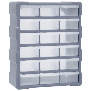 Box, skrinka na náradie - Organizátor s 18 zásuvkami Vidaxl 149597