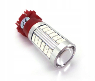 Žiarovky - LED žiarovka P27/7W červená 3157 3057 1000lm Strong