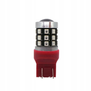 Žiarovky - Žiarovka W21/5W LED 7443 12-24V 1100LM Canbus Red
