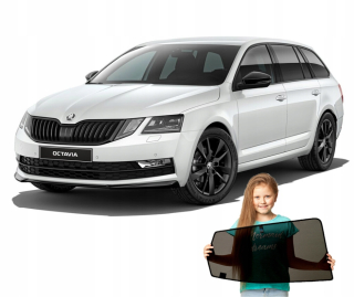 Slnečná clona do auta - Závesy závesov Škoda Octavia III Kombi 2013 -
